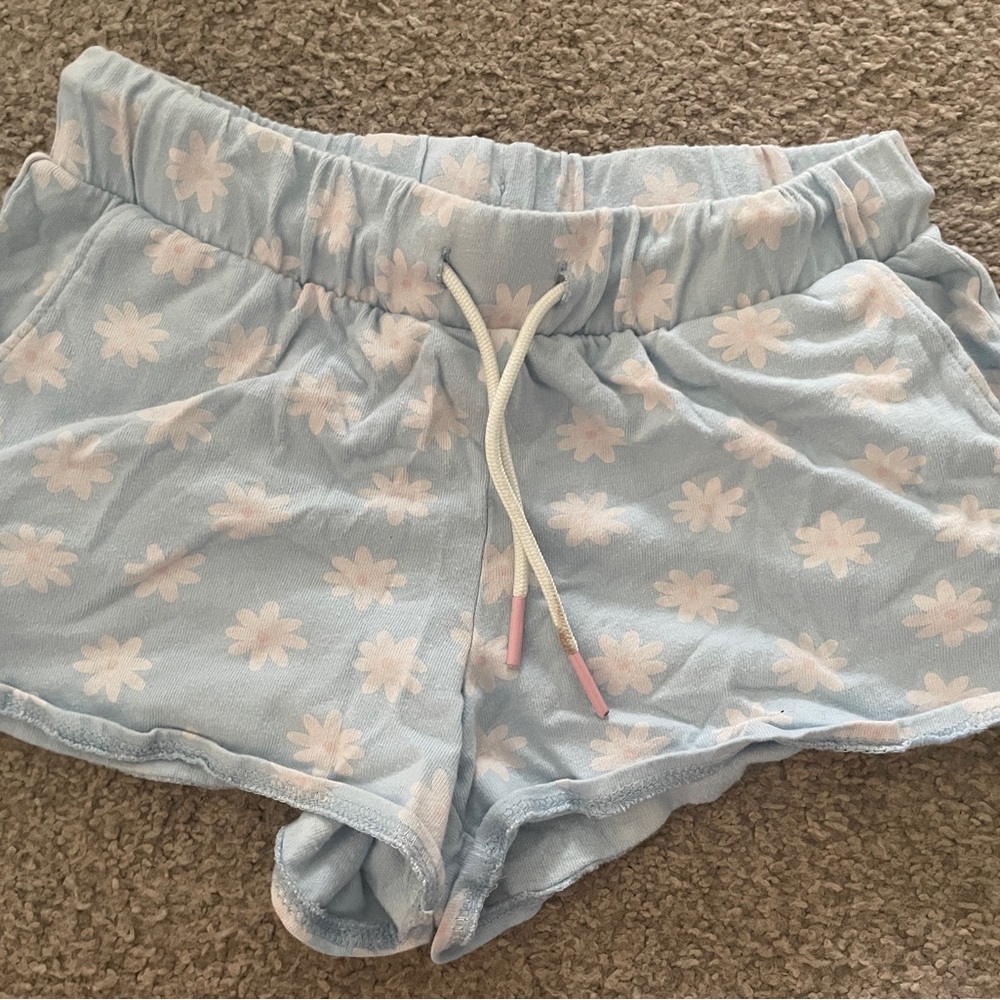 Old Navy Sky Blue Floral Shorts